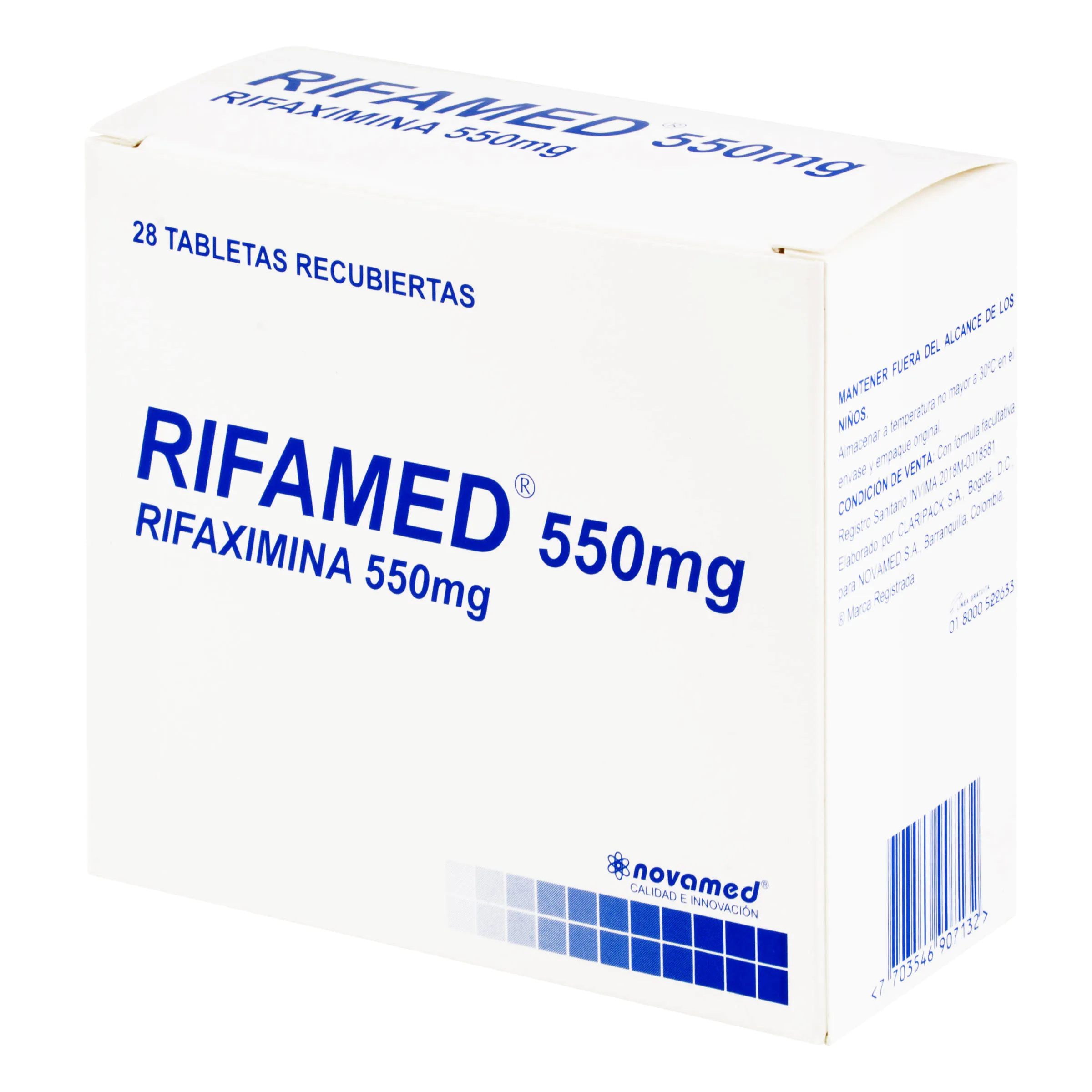 RIFAMED 550MG 28 TABLETAS - Imagen 1