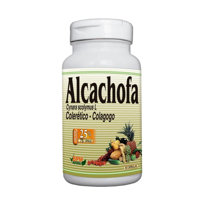 ALCACHOFA 500 MG 50 CAP.FRESHLY+25 CAP - Imagen 1