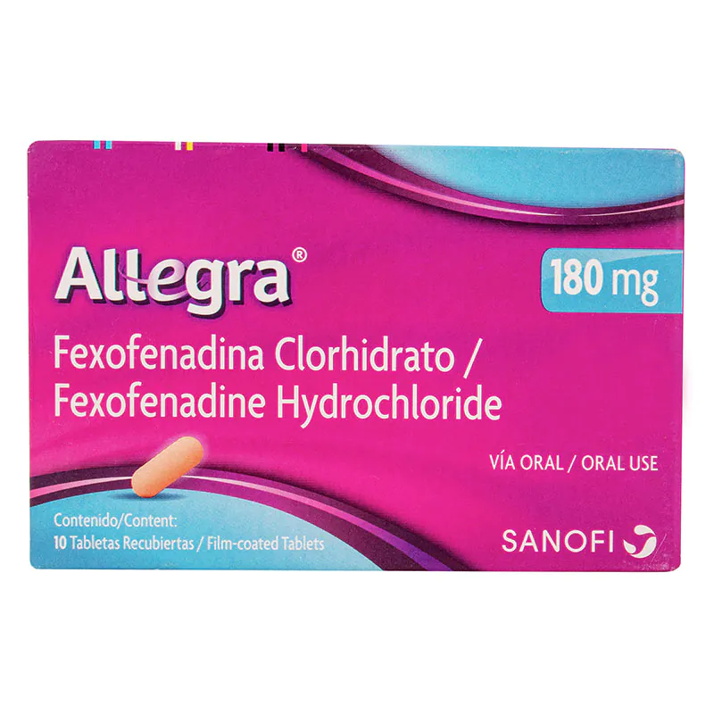 ALLEGRA 180 MG 10 TABLETAS - Imagen 1