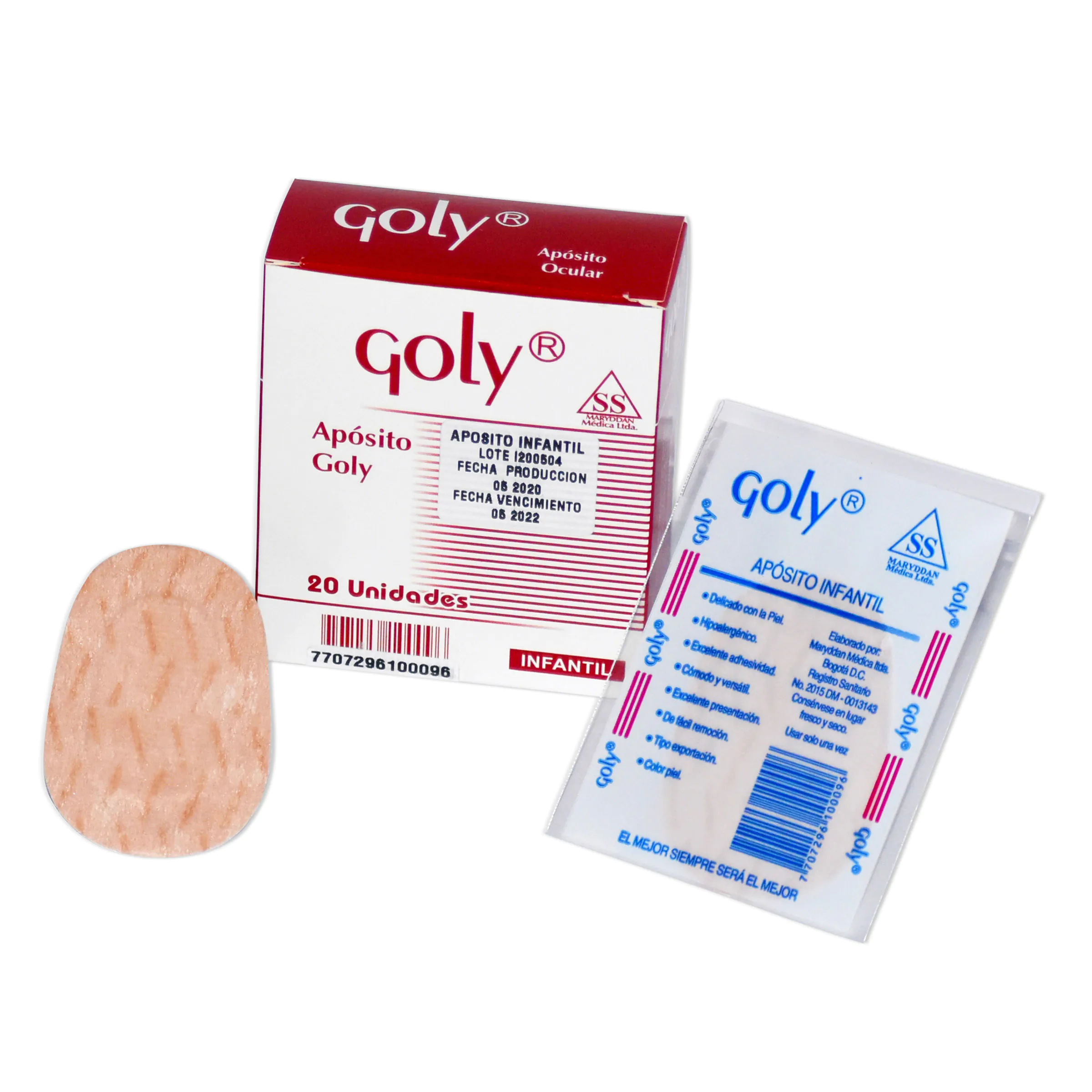 APOSITO OCULAR GOLY INFANTIL - Imagen 1