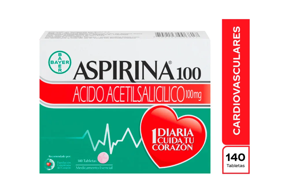 ASPIRINA 100 MG 140 TBS ASPIRINA 100 MG - Imagen 1