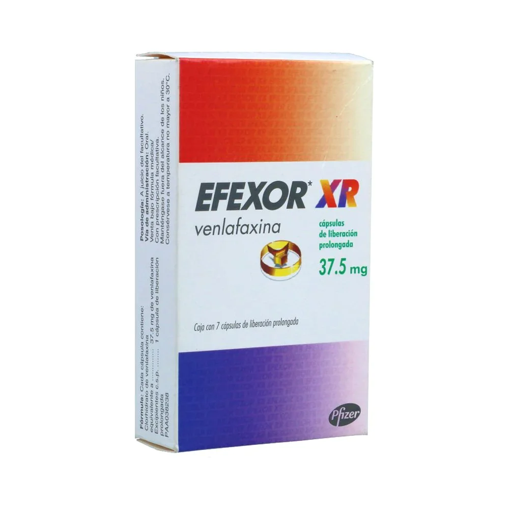 EFEXOR XR 37.5 MG 7 CAP EFEXOR XR 37.5 MG 7 CAP - Imagen 1