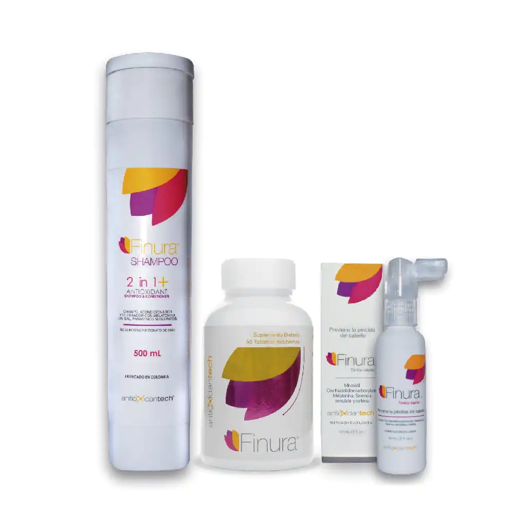 FINURA KIT SHAMPU+TONICO+TABLETAS - Imagen 1