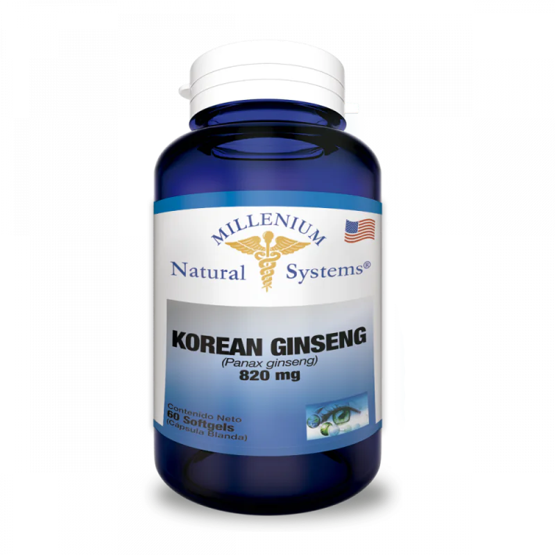 GINSENG KOREAN 820 MG X 60 SOFT SYSTEM GINSENG KOREAN 820 MG X 60 SOFT SYSTEM - Imagen 1