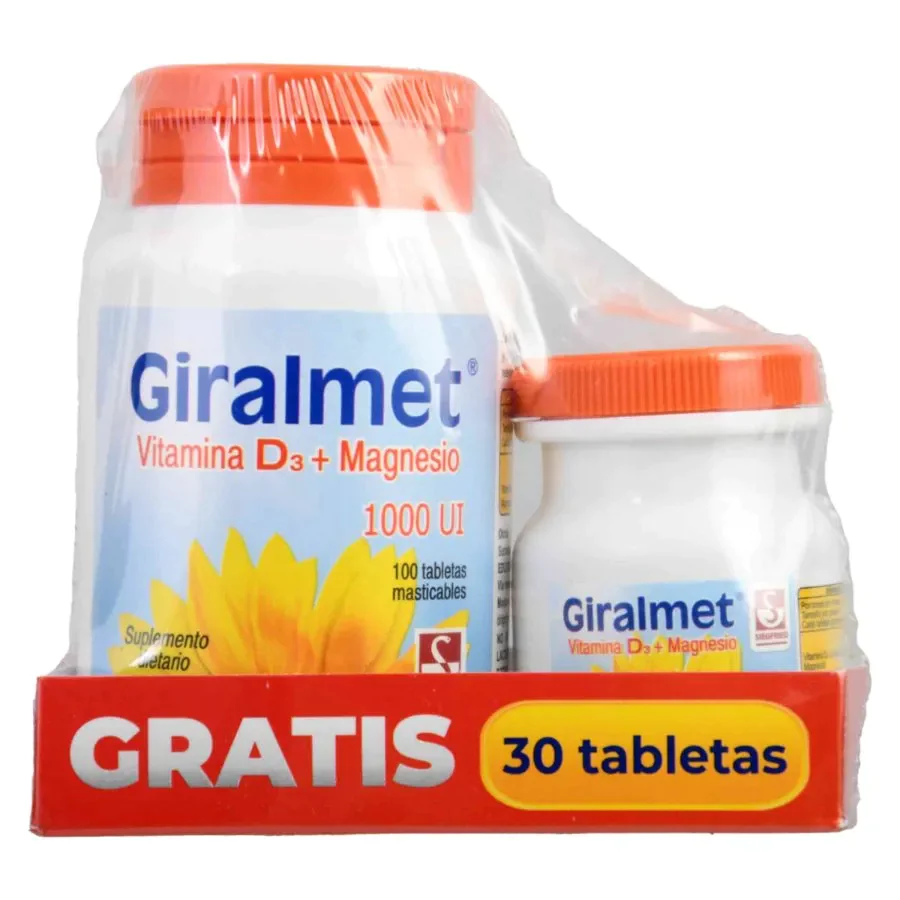 GIRALMET 1.000 UI 100 TABS GTS 30 TABS GIRALMET 1.000 UI 100 TABS GTS 30 TABS - Imagen 1
