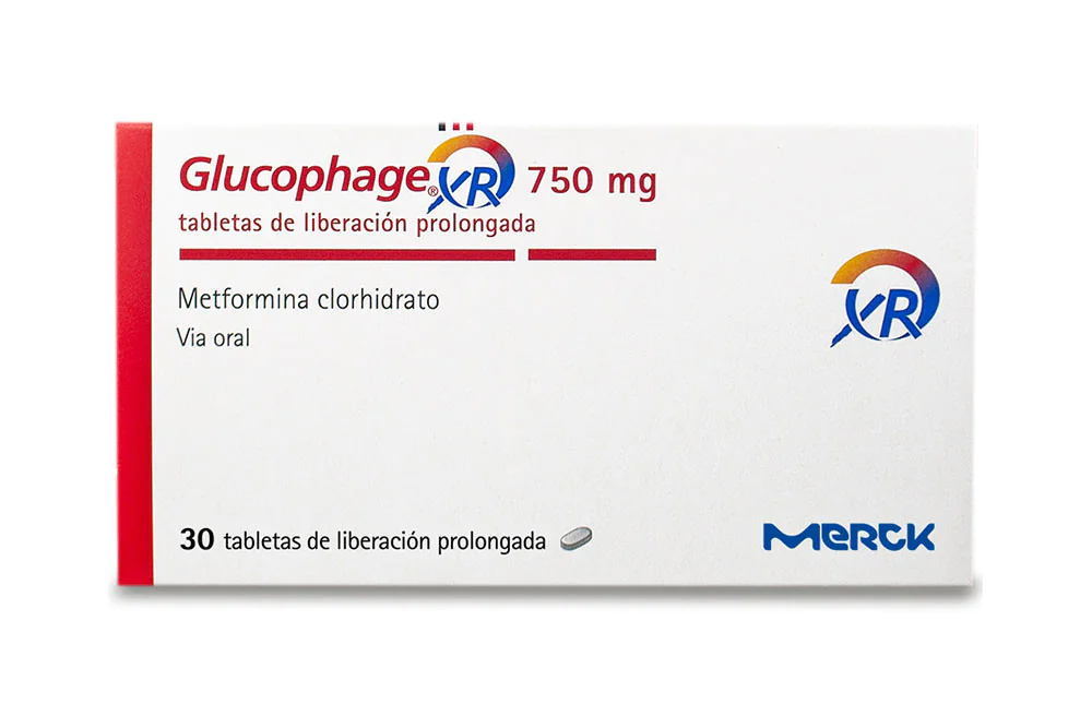 GLUCOPHAGE XR 750 MG 30 TBS GLUCOPHAGE XR 750 MG 30 TBS - Imagen 1