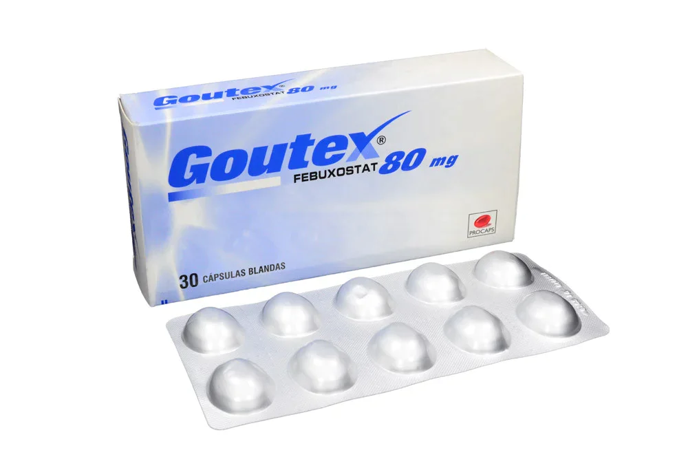 GOUTEX 80 MG 30 CAP. BLANDAS GOUTEX 80 MG 30 CAP. BLANDAS - Imagen 1