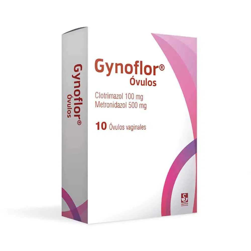 GYNOFLOR 500/100 MG 10 OVULOS VAG - Imagen 1