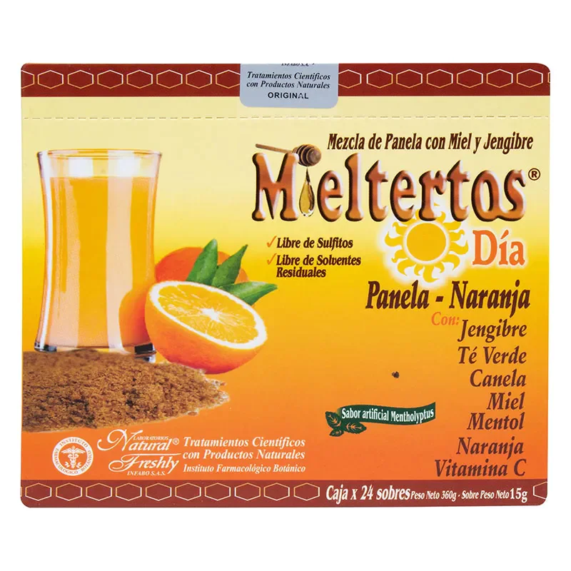 MIELTERTOS GRIPA DIA PANELA NARAN.24 SBS MIELTERTOS GRIPA DIA PANELA NARAN. - Imagen 1