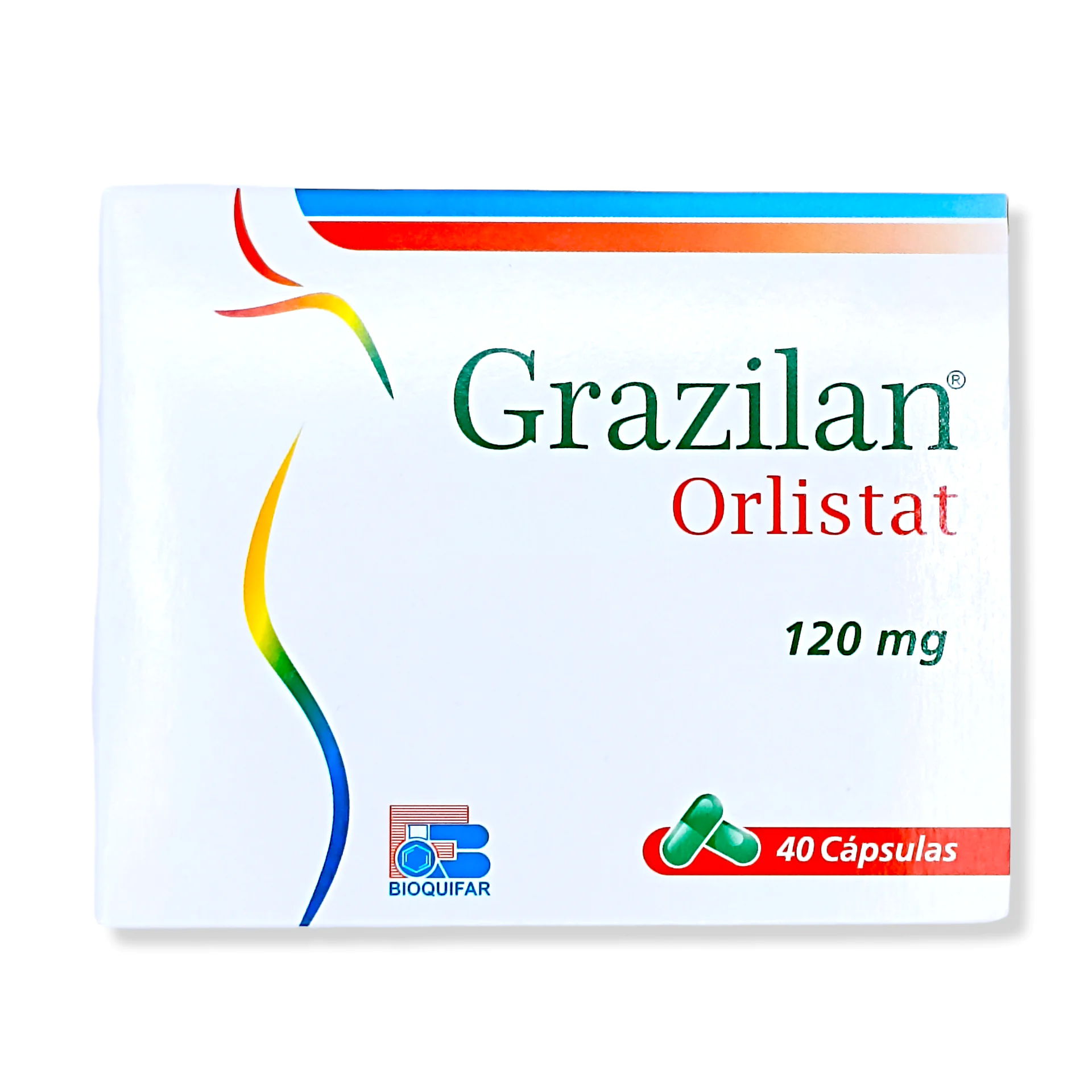 ORLISTAT GRAZILAN 120 MG X 40 CAP BIOQUIFAR ORLISTAT GRAZILAN 120 MG X 40 CAP BIOQ - Imagen 1