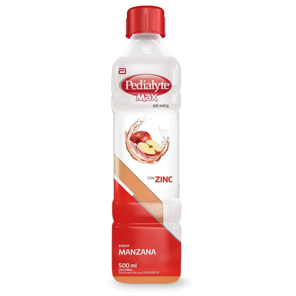 PEDIALYTE CON ZINC 60 MANZANA 500 ML PEDIALYTE CON ZINC 60 MANZANA 500 ML - Imagen 1