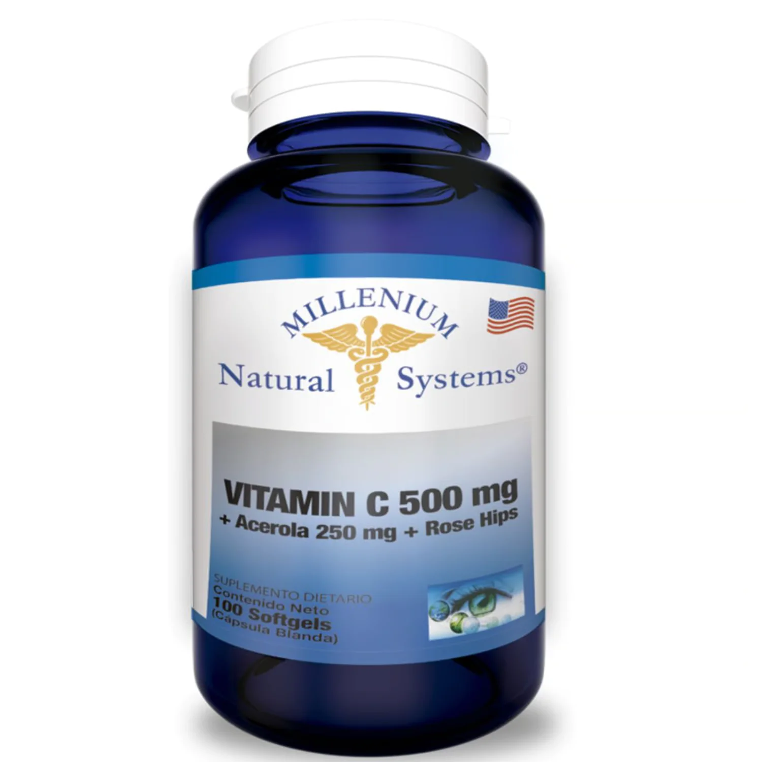 VITAMINA C 500 100 TB NAT SYSTEM VITAMINA C 500 MG X 100 CAP SYSTEMS* - Imagen 1