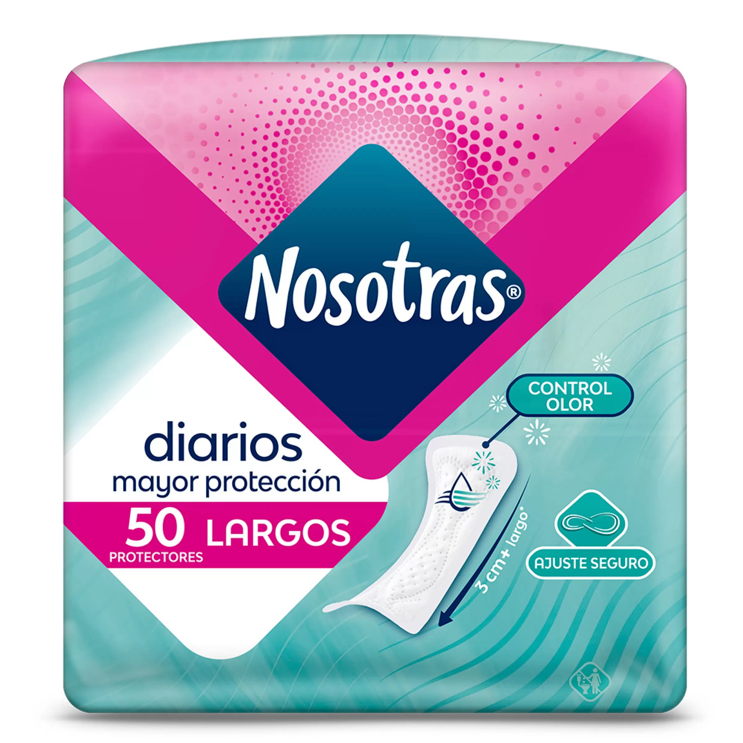 protectores-nosotras-diarios-largos-paquete-x-50-uds-200038470_1 PROT.NOSOTRAS DIARIOS LARGOS 50 UND - Imagen 1
