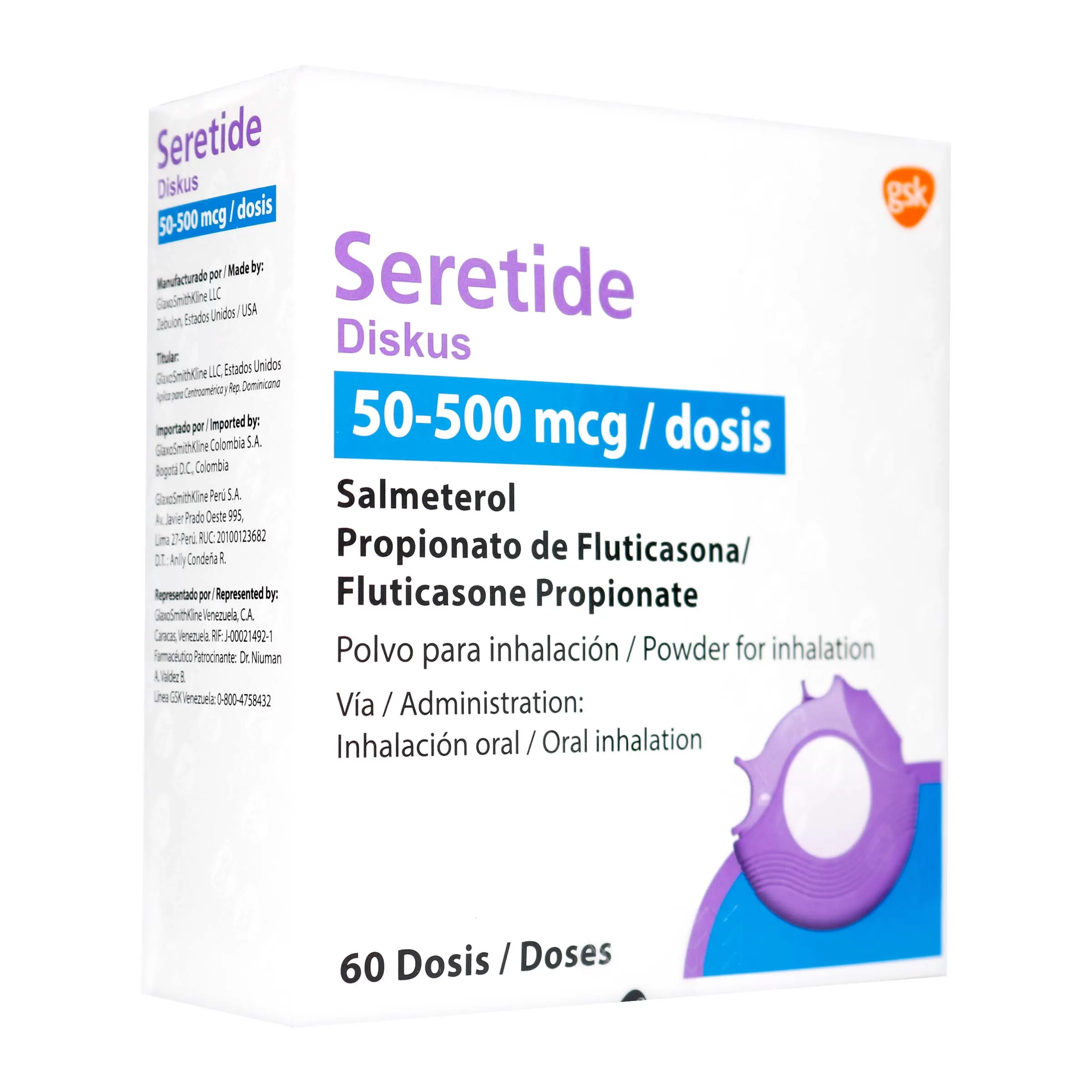 SERETIDE D50/500M 60 - Imagen 1