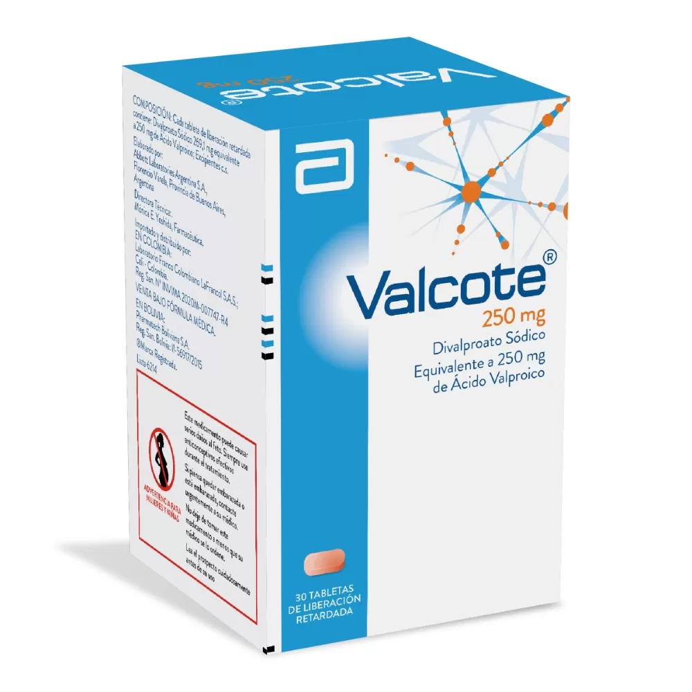 100000169.jpg VALCOTE 250 MG 30 TABLETAS - Imagen 1