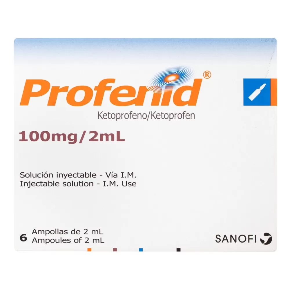 100000392.jpg PROFENID 100 MG 6 AMPOLLAS - Imagen 1