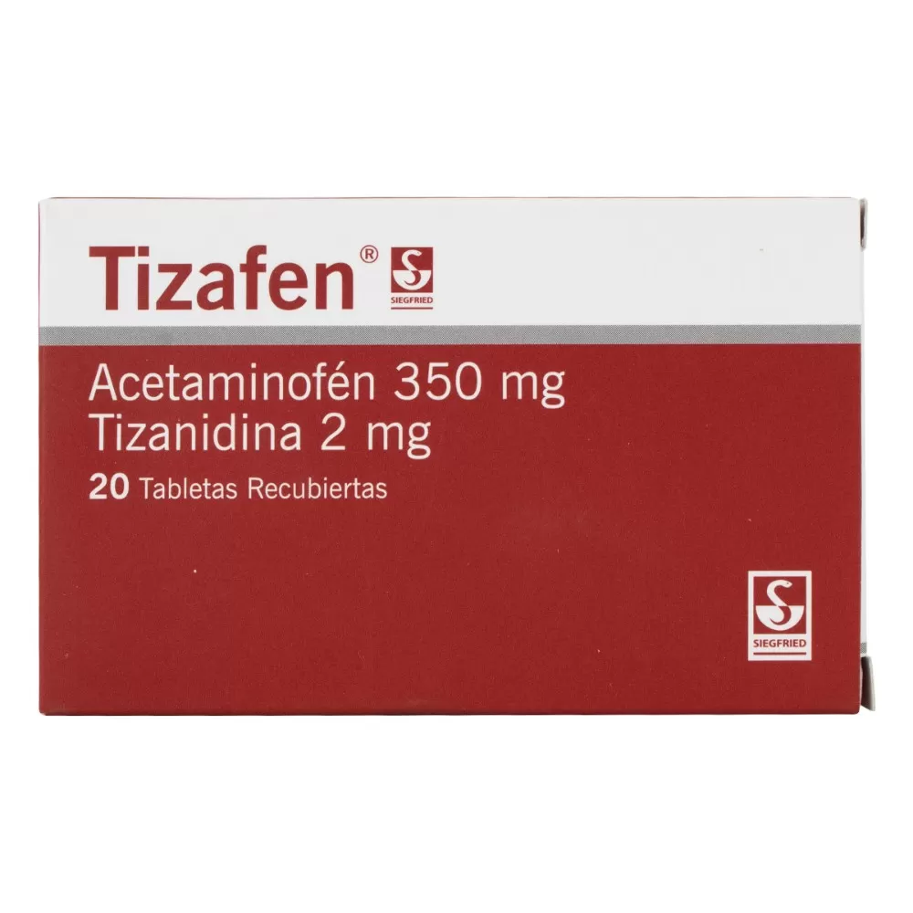 TIZAFEN 350/2MG 20 TABLETAS - Imagen 1