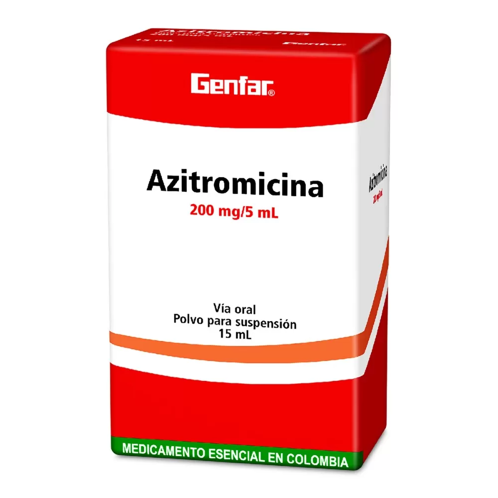 AZITROMICINA 200 MG SUSPENSION 15 ML GF - Imagen 1