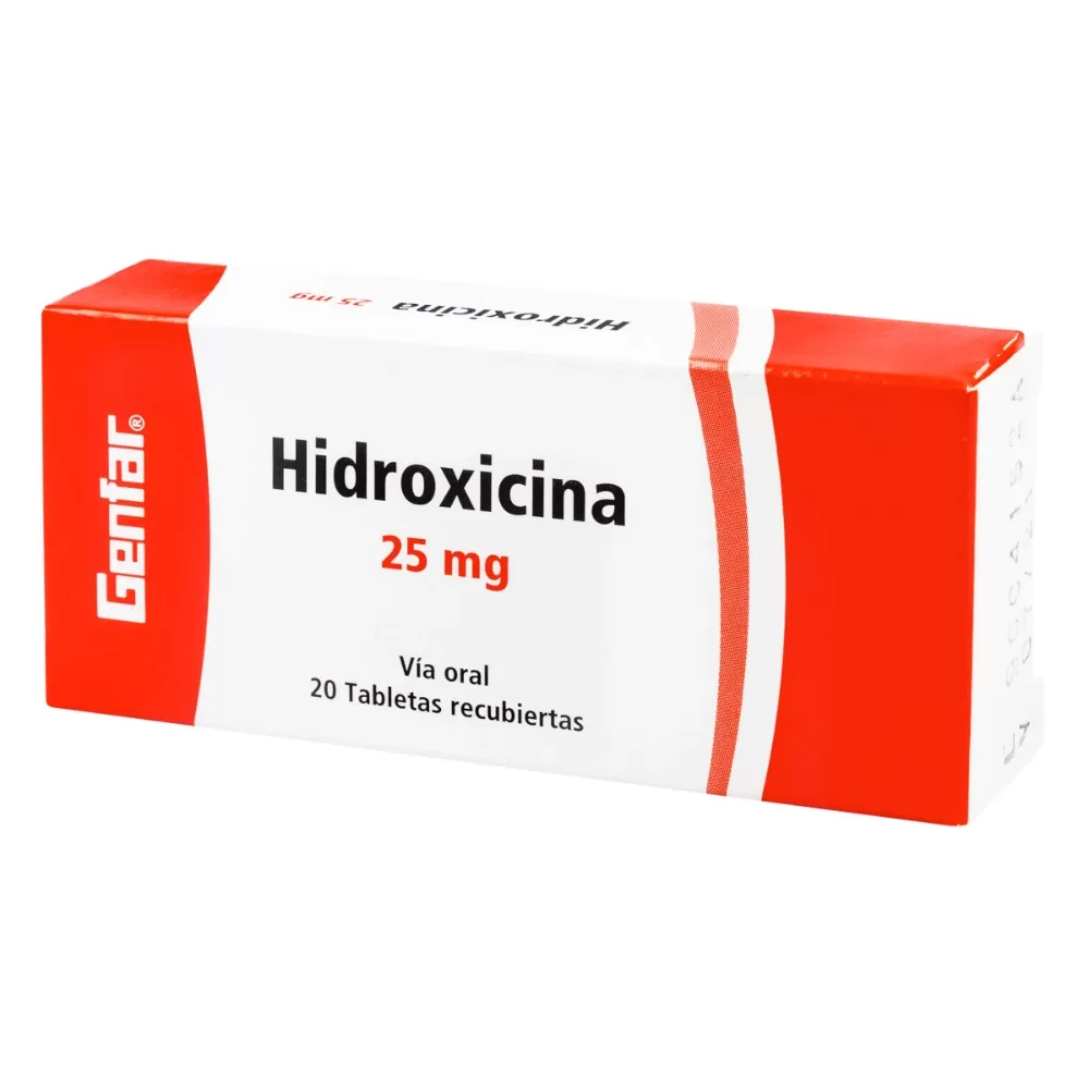 HIDROXICINA 25 MG 20 TABLETAS GF - Imagen 1