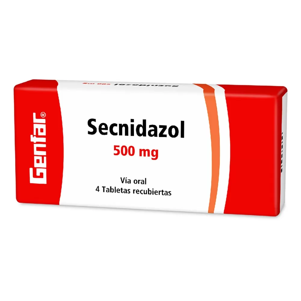 100001798.jpg SECNIDAZOL 500 MG 4 TABLETAS GF - Imagen 1