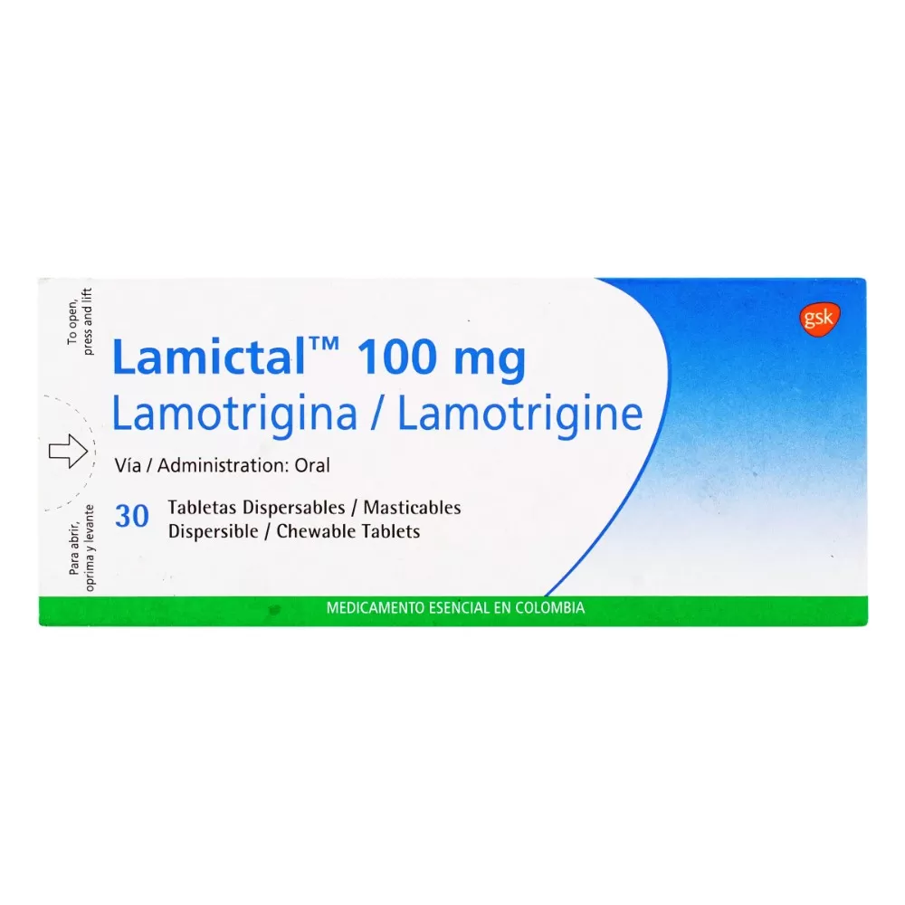 LAMICTAL DISP.100 MG 30 TBS - Imagen 1