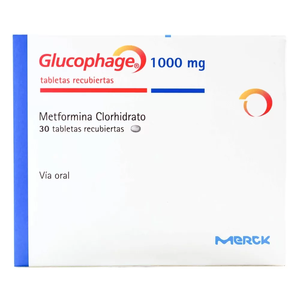GLUCOPHAGE 1000 MG 30 TBS - Imagen 1