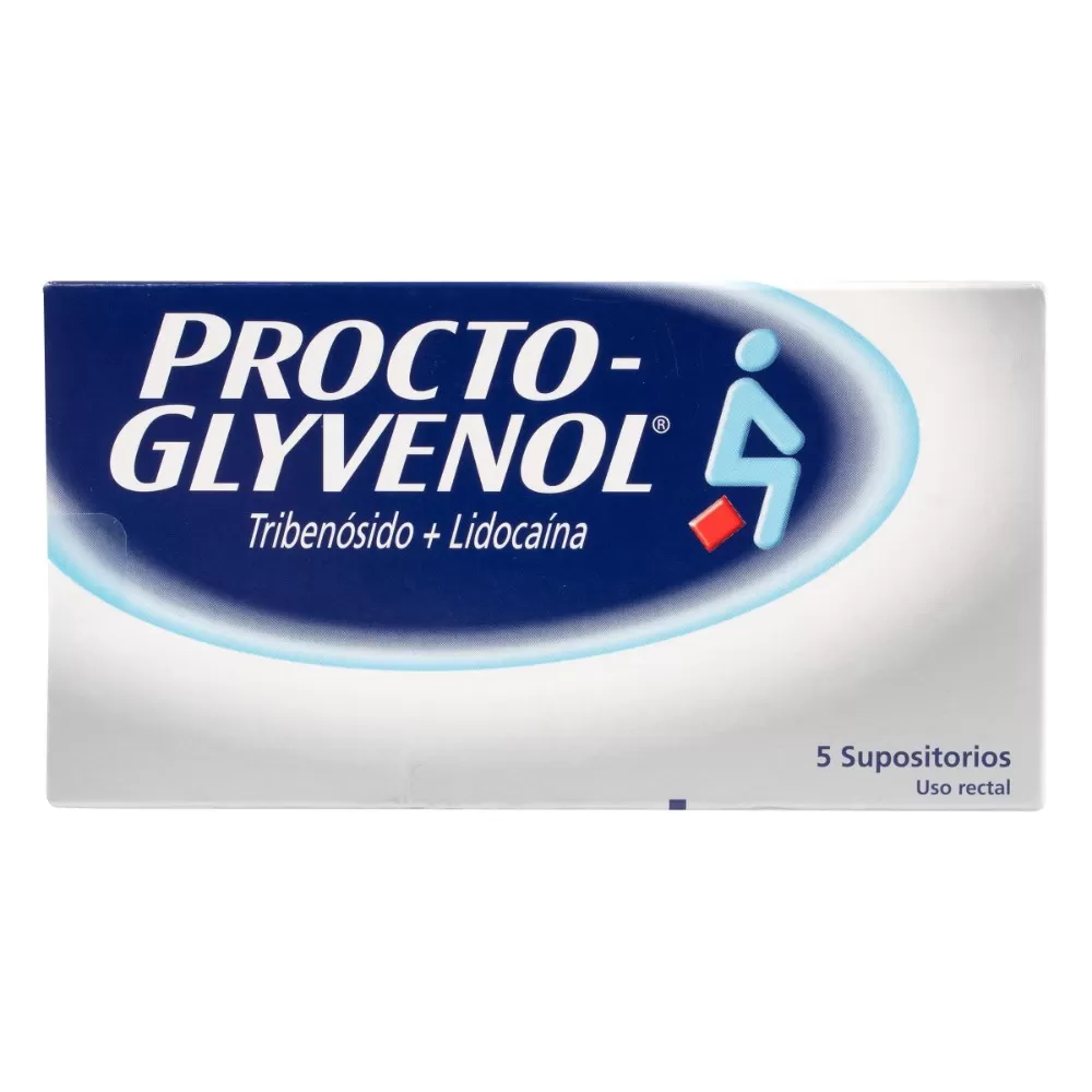 PROCTO GLYVENOL SUPOSITORIOS 5 UND - Imagen 1