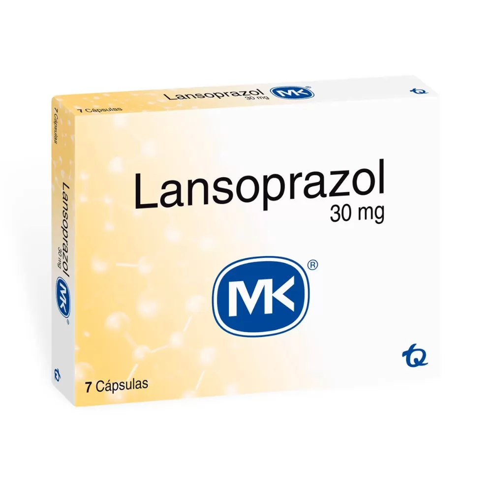 LANSOPRAZOL 30 MG 7 CAPSULAS MK - Imagen 1