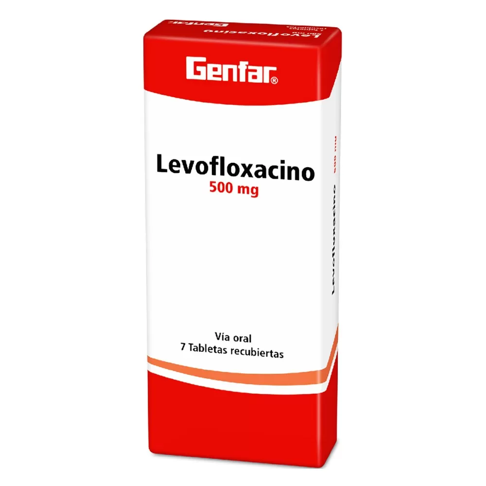 LEVOFLOXACINO 500 MG 7 TABLETAS GF - Imagen 1