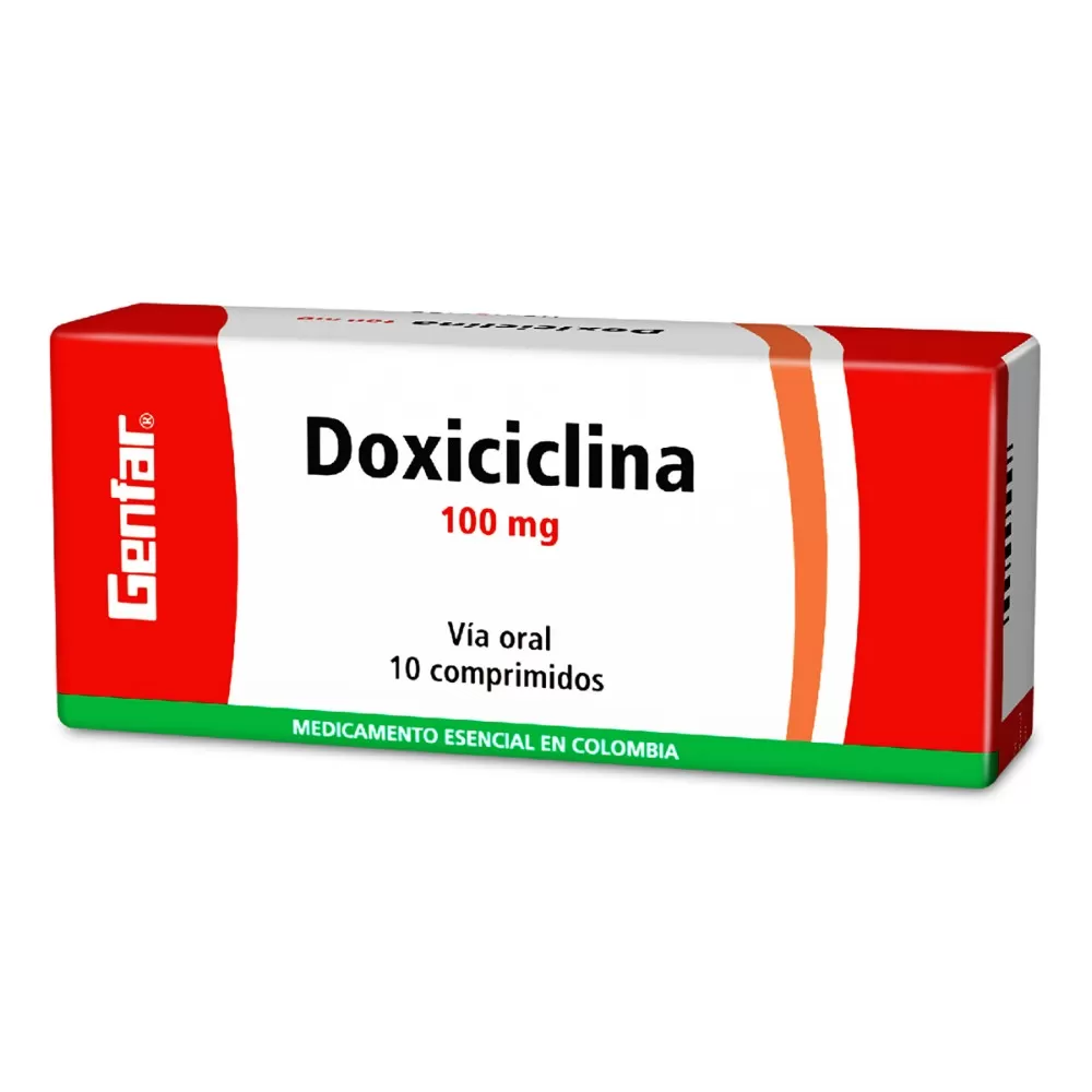 100011357.jpg DOXICICLINA 100 MG 10 TABLETAS GF - Imagen 1