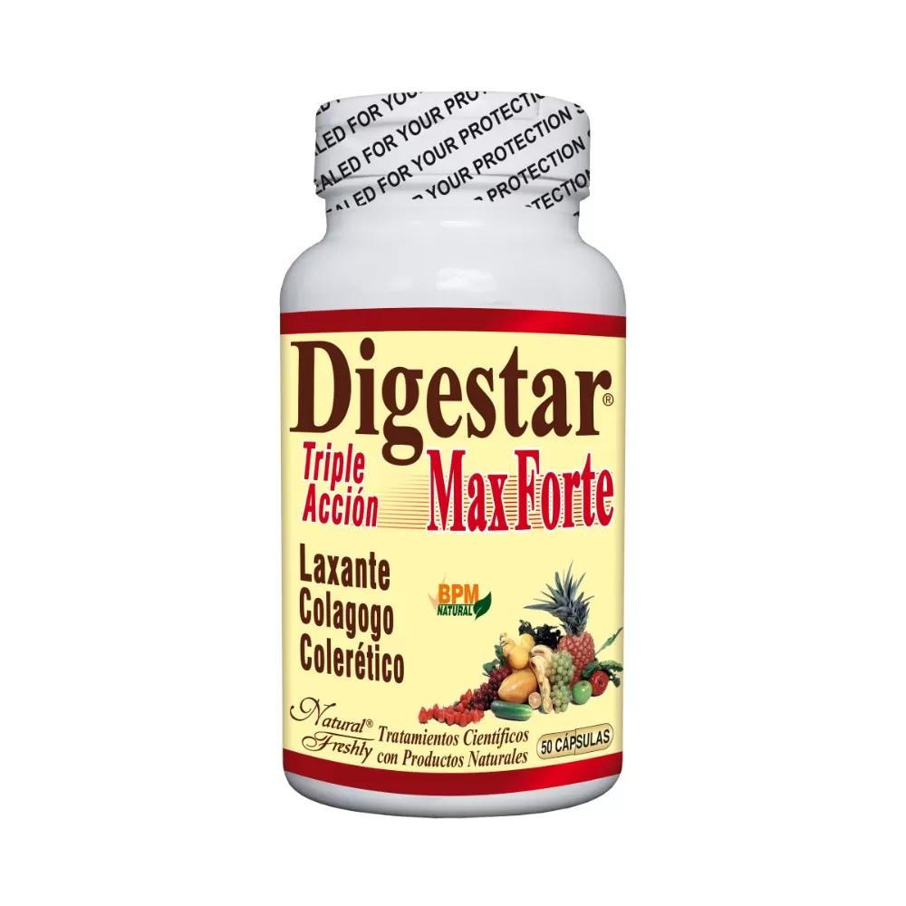 DIGESTAR MAX FORTE FRASCO 50 CAPSULAS - Imagen 1