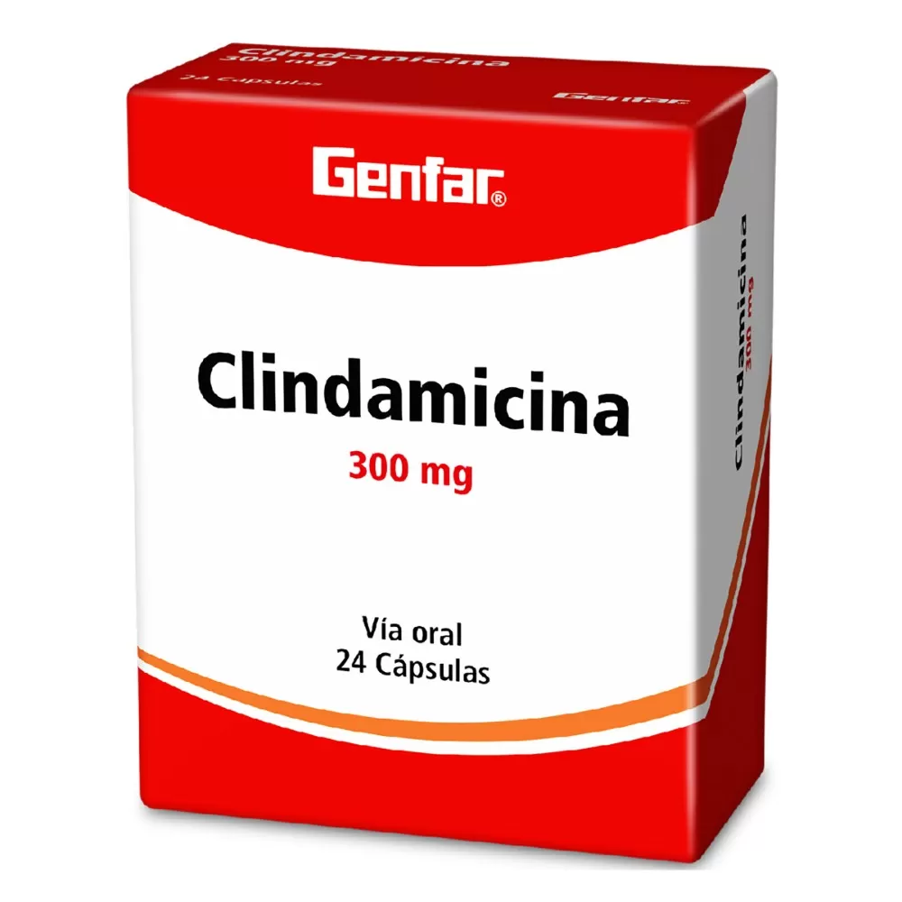CLINDAMICINA 300 MG 24 CAPSULAS GF - Imagen 1