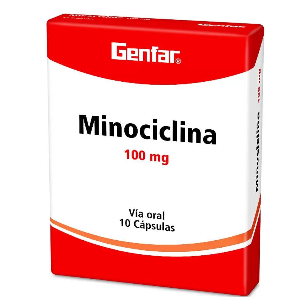 MINOCICLINA 100 MG 10 TABLETAS GF - Imagen 1