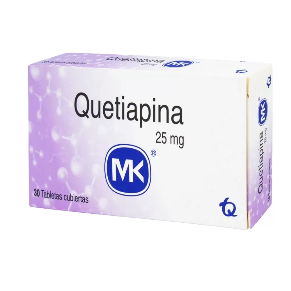 QUETIAPINA 25 MG 30 TBS MK - Imagen 1