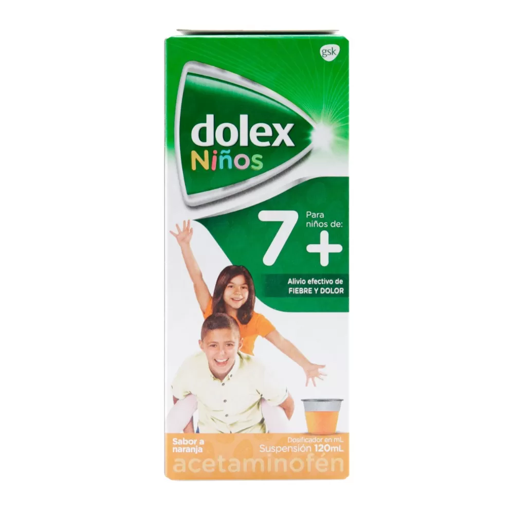 DOLEX JARABE NINOS 120 ML 7+ - Imagen 1