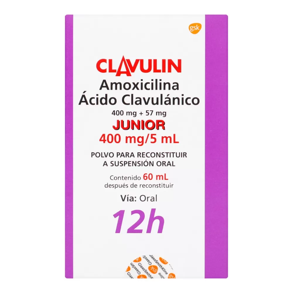 CLAVULIN JUN. 400 MG/5 ML 60ML - Imagen 1