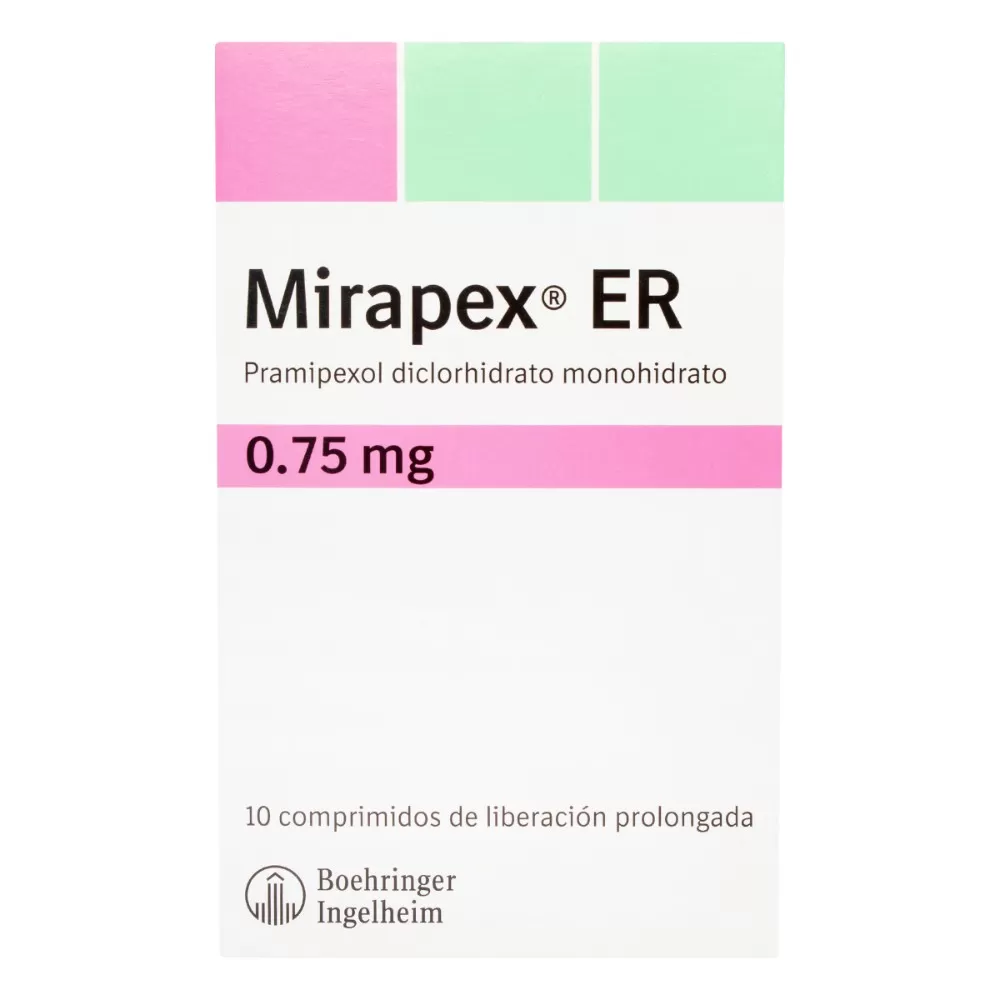 100017455.jpg MIRAPEX ER 0.75 MG 10 TBS - Imagen 1