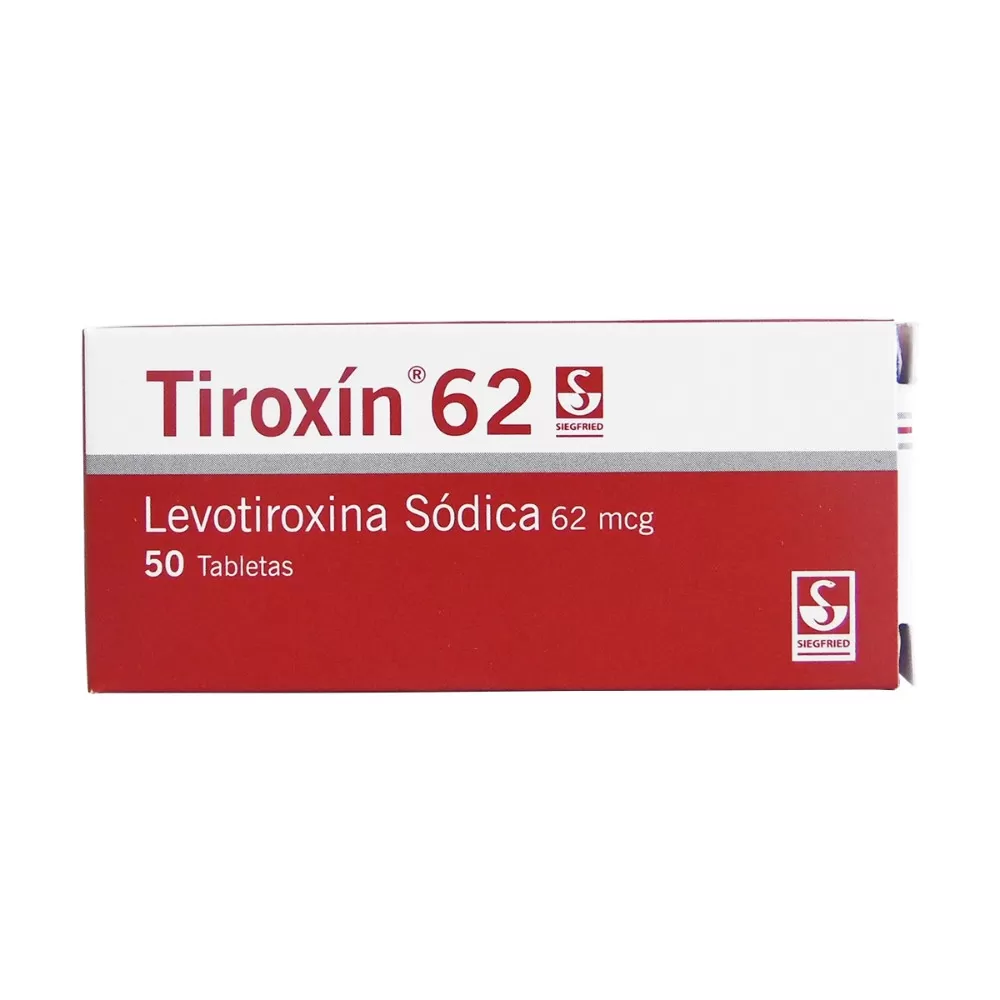 TIROXIN 62 MCG 50 TABLETAS - Imagen 1