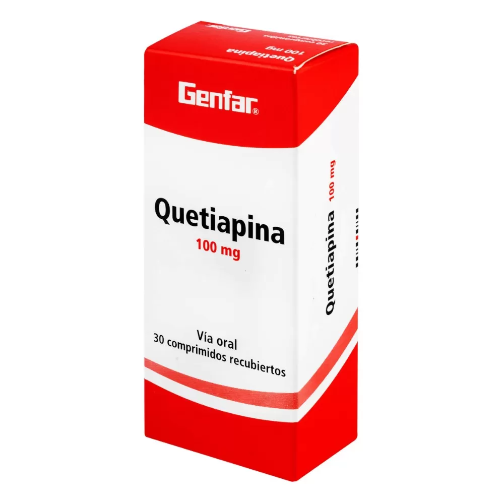 QUETIAPINA 100 MG 30 TBS GF - Imagen 1