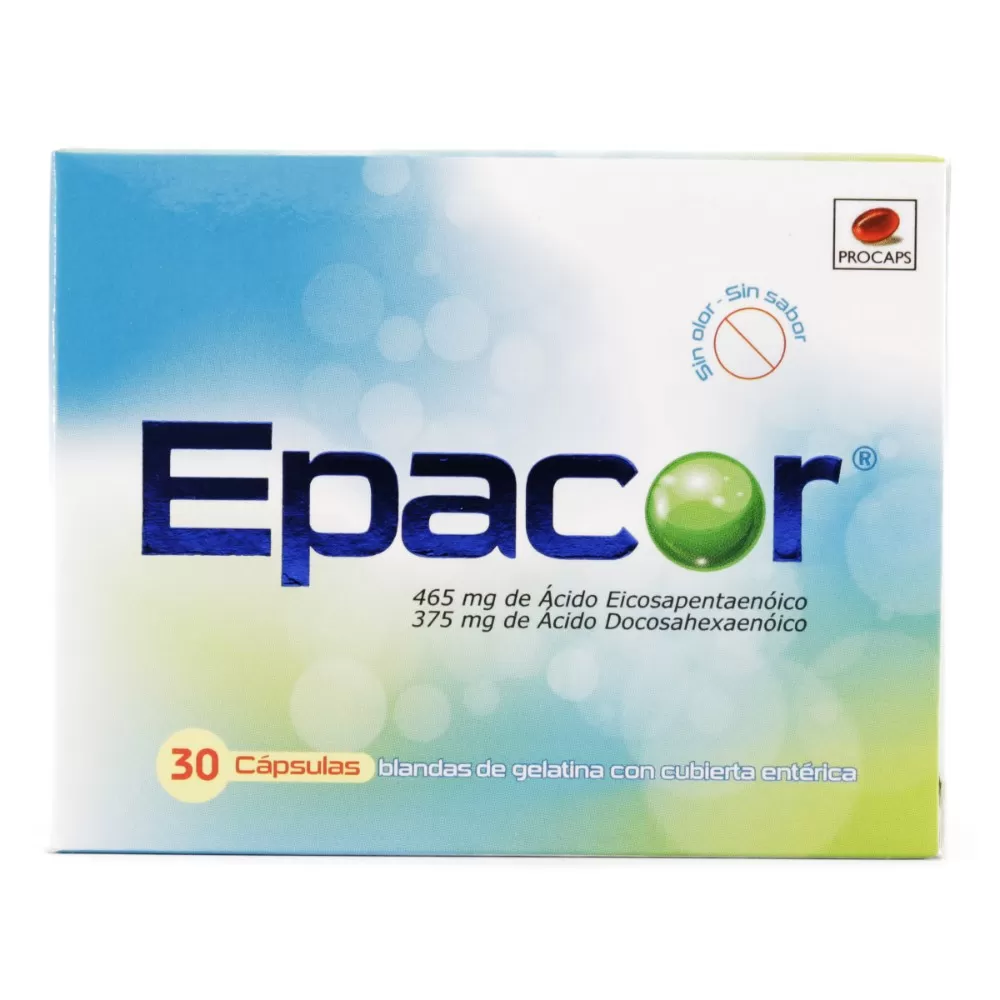 EPACOR 840 MG 30 CAPSULAS - Imagen 1