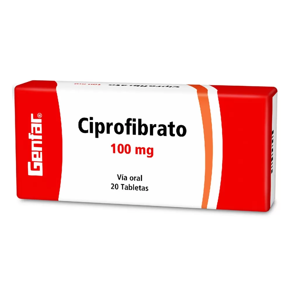 100018974.jpg CIPROFIBRATO 100 MG 20 TBS GF - Imagen 1