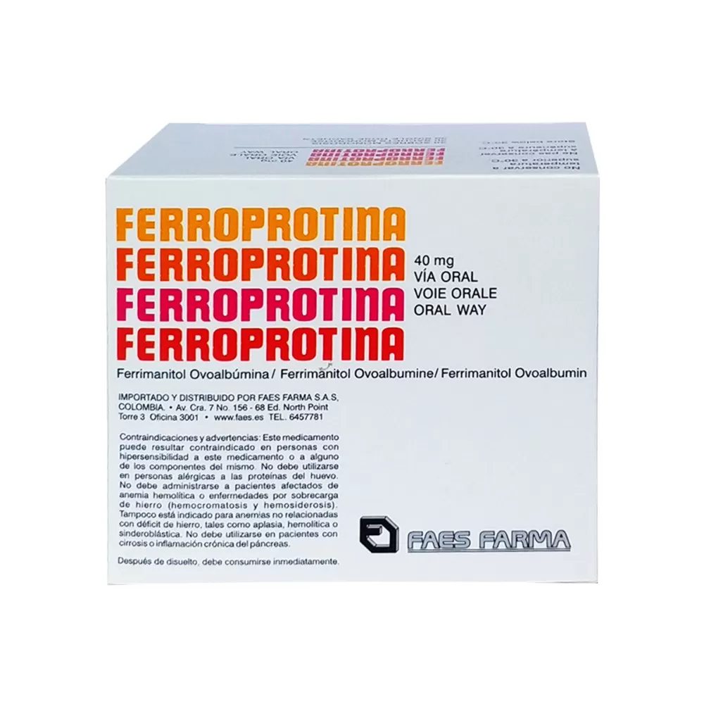 FERROPROTINA 40 MG 30 SBS - Imagen 1