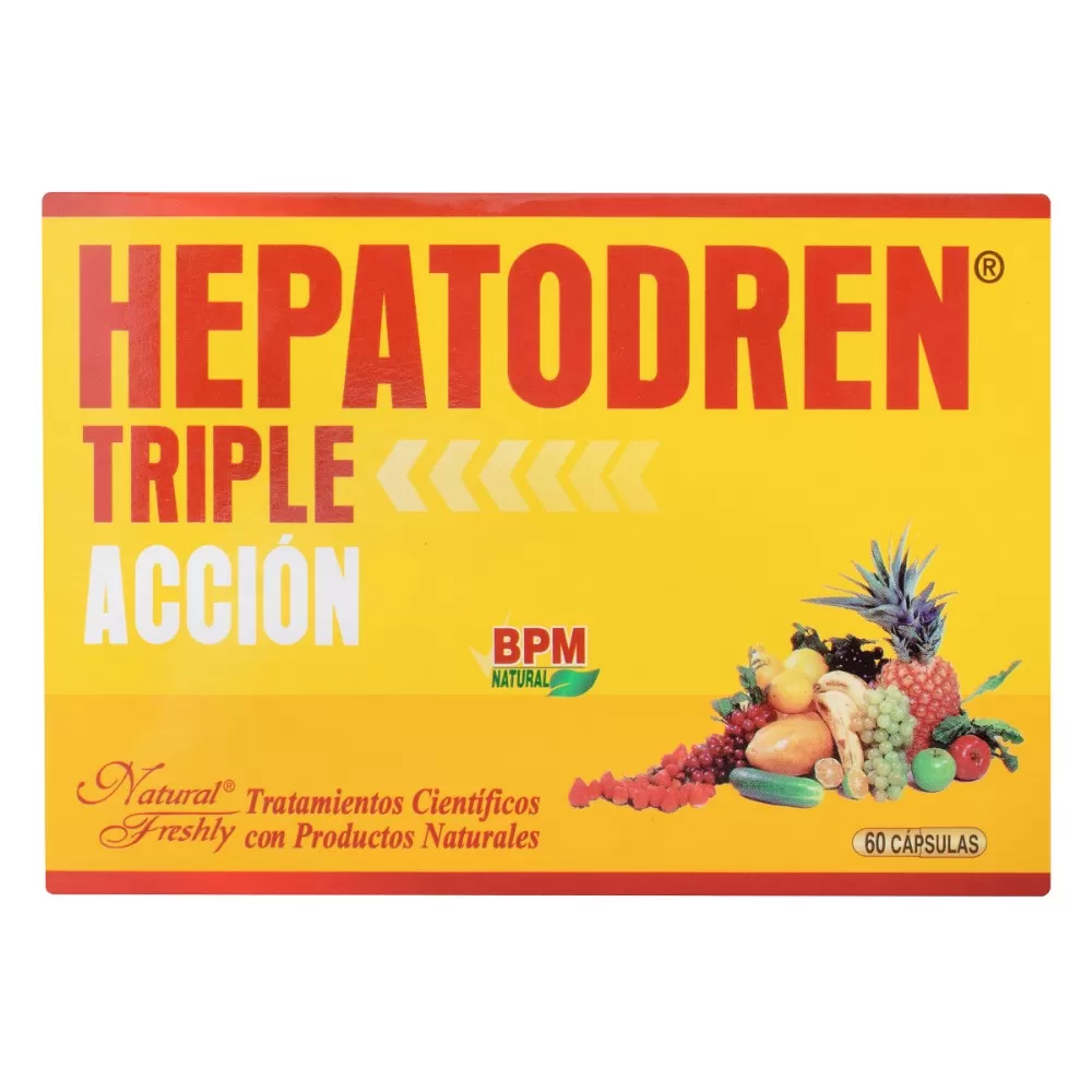 HEPATODREN TRIPLE ACCION 60 CAPSULAS NF - Imagen 1