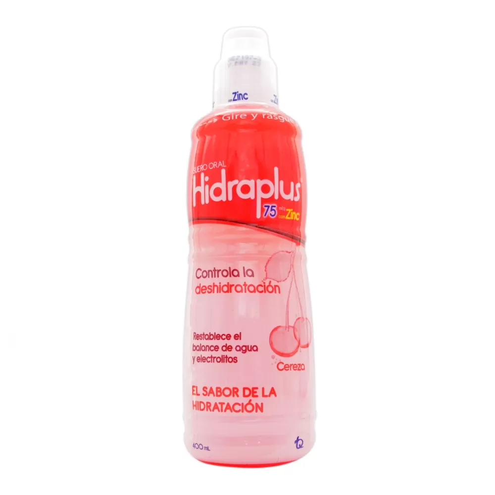 100020803.jpg HIDRAPLUS 75 ZINC CEREZA 400 ML SUERO O - Imagen 1