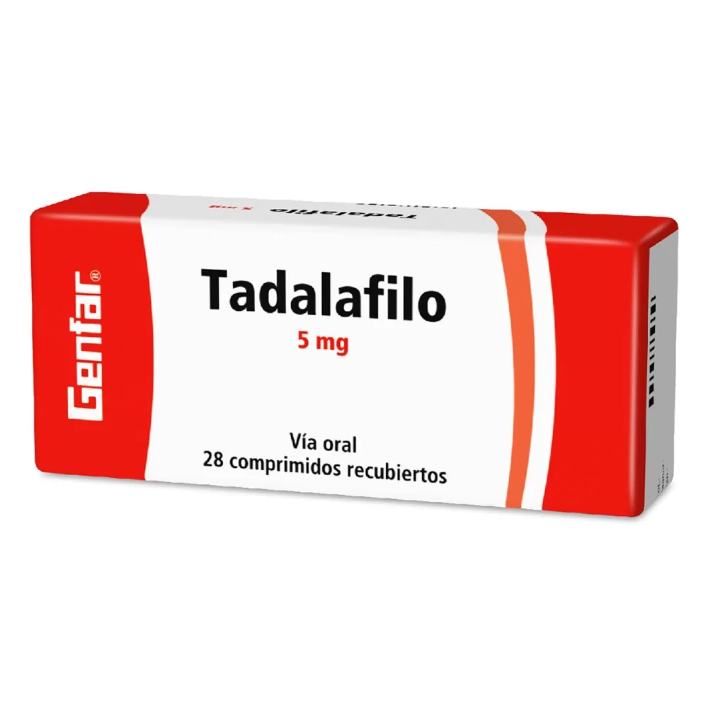TADALAFILO 5 MG 28 COMPRIMIDOS GF - Imagen 1