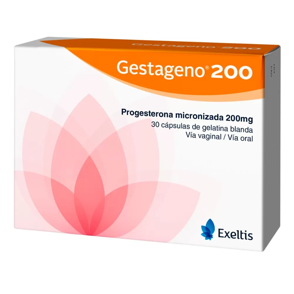 GESTAGENO 200 MG 30 CAP - Imagen 1