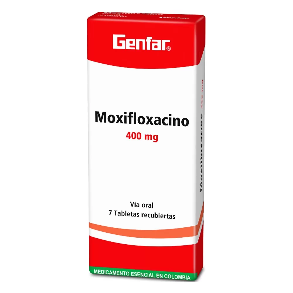 MOXIFLOXACINO 400 MG 7 TBS GF - Imagen 1