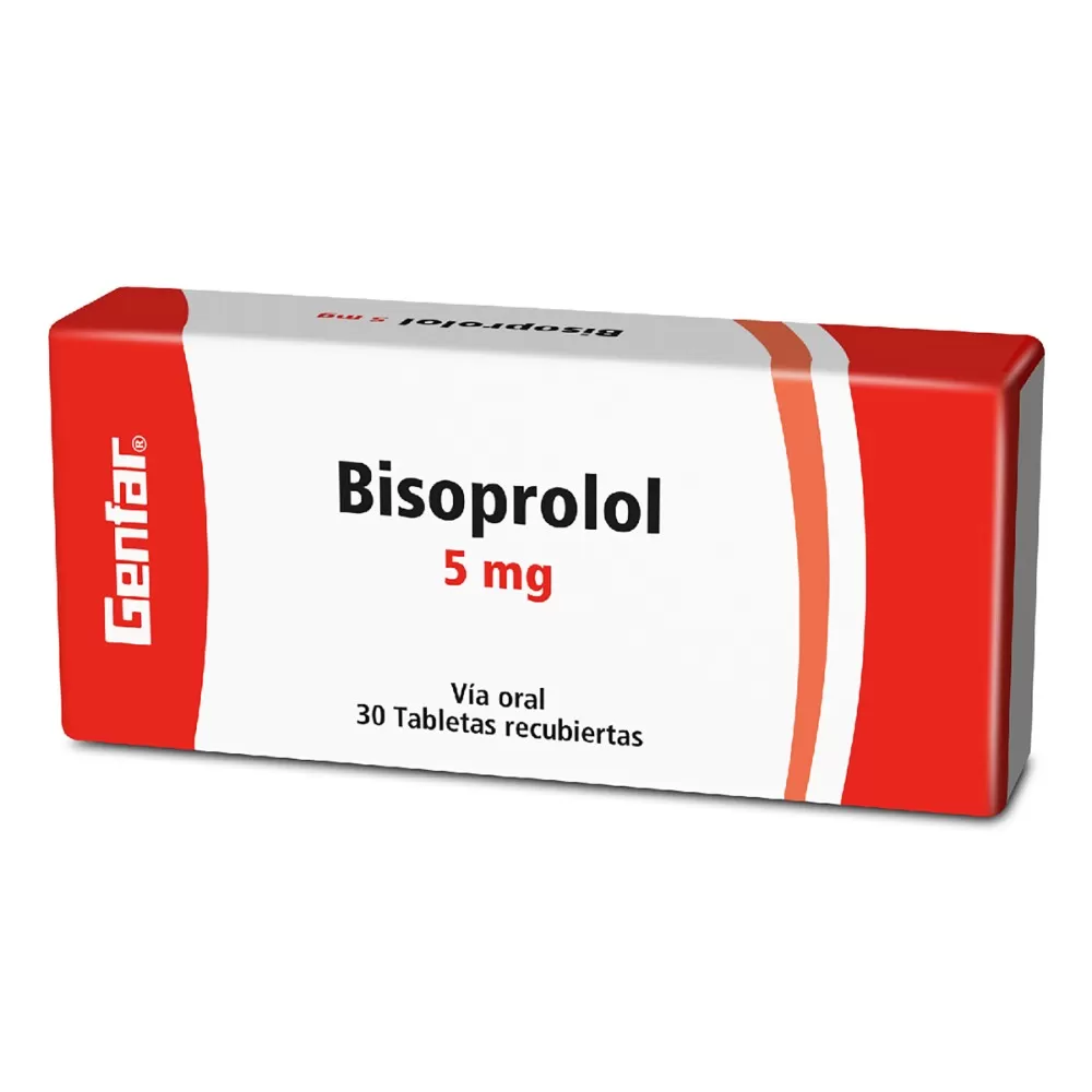 BISOPROLOL 5 MG 30 TABLETAS GF17484 - Imagen 1
