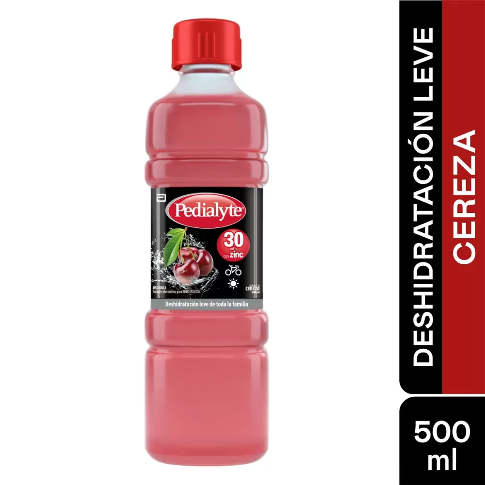 100023228.jpg PEDIALYTE CON ZINC 30 CEREZA 500 ML - Imagen 1