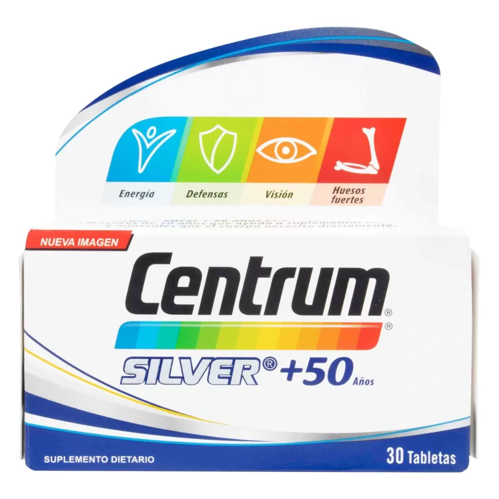 CENTRUM SILVER 50 ANOS 30 TABLETAS - Imagen 1